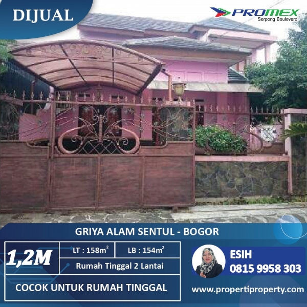 Rumah 2 Lantai Griya Alam Sentul - Bogor